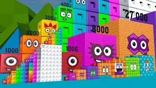 New Numberblocks Epic Cube Step Squad to 1 512,000 27,000,000 MILLION BEST to Count Numberblocks