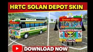 DOWNLOAD NOW || HRTC SOLAN DEPOT BUS SKIN || BUSSID GAMERZ 64 ||