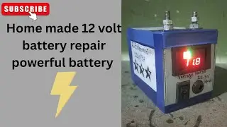 Home made 12 volt battery repair or banana sikhe #experiment #science #project # battery #dcmotor 