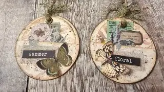 Circle Pockets & Tags For Junk Journals - I Have a Stack of Those FB Challenge Week 3
