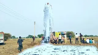Borewell Drilling - 250 Feet Deep Boring Machine 8 - 10 Hp Motor With coconut water checking Method