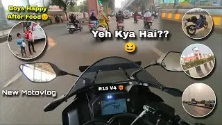 Aaj To Maja Hi Aagaya Ride Per ❤&zwj;🔥 | New Motovlog | Vadodara | R15v4 