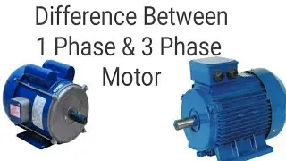 Difference Between 1 Phase & 3 Phase Motor in Hindi | Motor | Electrical Ada