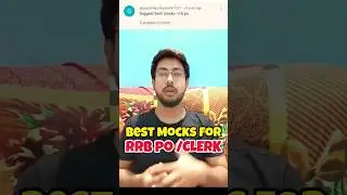 Best Mocks For RRB PO/Clerk🎯🔥