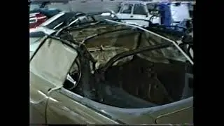 Legendariska bilbyggaren Mellberg i Nyk&ouml;ping (RIP) visar upp jobbet med min P1800E Cabriolet 1986