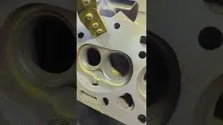 A Quick Magnaflux Test Shows Where This 462 Casting Small Block Chevy Head Is Cracked
