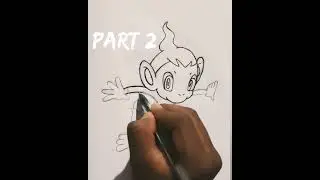 How To Draw Cute Chimchar Pokemon // Part-2 #shorts