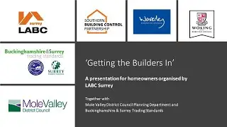 Getting the builders in, planning and building control advice for homeowners