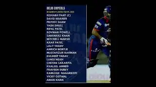 Delhi Capitals 2023 Retained Players|DC RETAINED PLAYERS 2023 #ipl2023 #cricket #ipl2023auction#dc