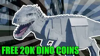 Как получить 20 тыс. БЕСПЛАТНЫХ МОНЕТ ДИНО в Jurassic Blocky!