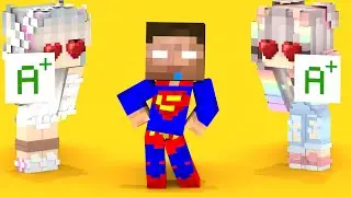 Baby Herobrine Become Superman - Minecraft Animation