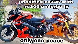 Installing RS200 UNDERBELLY on Ns125  || #youtube #bajaj  #ns200 #pulsar #viral #rs200