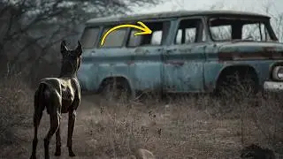 El PERRO MALTRATADO Encontr&oacute; REFUGIO En Un COCHE ABANDONADO - Y Al Entrar, ESCUCH&Oacute; Un RUIDO EXTRA&Ntilde;O