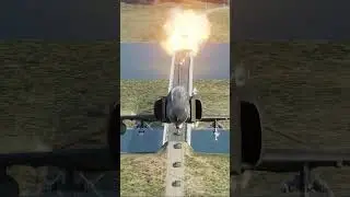 F4 Phantom destroying a convoy crossing a bridge #DCS #phantom