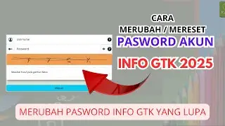 HOW TO CHANGE/RESET GTK INFO PASSWORD | FORGOTTEN GTK/PTK INFO PASSWORD