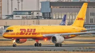 DHL Boeing 757 in the Beautiful Morning Lights out of Copenhagen Kastrup Airport