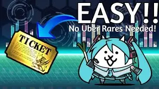 Miku's Expo - How to get a free Rare Ticket (The Battle Cats)
