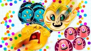 Agar.io Solo - BIG FAIL ( REVERSE TRICKSPLIT ) & SOLO DESTROYING TEAMS