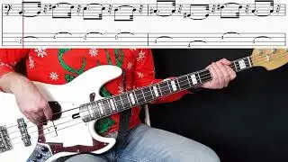 Driving Home For Christmas Bass Tutorial | Chris Rea | Learn & Play Along | Rhythm Only
