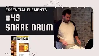 Essential Elements Book 1 Percussion (Snare) Exercise 49 | Practice Snare Drum With Me