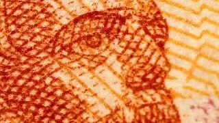 Макросъемка - 5000 рублей. Macro photography - russian money, 5000 rubles.