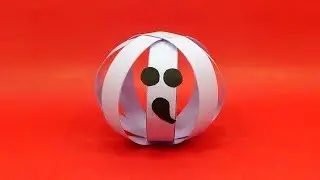 DIY Halloween Pumpkin Ghost | Halloween Decoration Ideas With Paper Pumpkin | Origami Pumpkin Easy