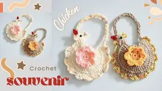 chicken crochet purse😍(subtitle)
