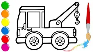 HOW TO DRAW 4 Construction Vehicles - Easy Tutorial for Kids