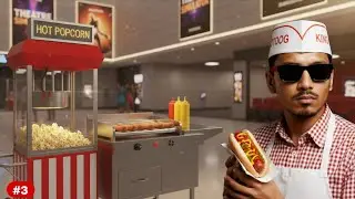 RUNNING A HOT DOG & POPCORN  STALL IN | ULTIMATE THEATER SIMULATOR  #3