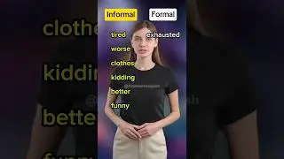 Informal vs Formal words❌✅#learnenglish #improveenglish #esllearners #esl #public #explore #learning