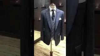 Custom Blue Windowpane Check Suit - Andre Emilio