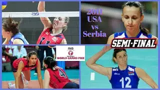 2011 🇺🇸 USA vs Serbia 🇷🇸 🏐 Women Indoor Volleyball 🏐 FIVB World Grand Prix