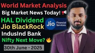 Big News Today 🔥 HAL Dividend, Jio BlackRock Deal, Nifty Next Move!