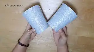 How to make flower vase from plastic cup | Disposable Plastic Glass Flower Vase | Recycled crafts