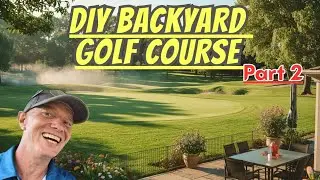 Backyard Golf Course (Part 2) | Tee Boxes, Green Prep & Real Talk #golf
