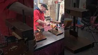 Slicing cheese with heat #paris #france #cheese
