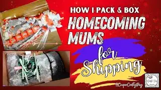 boxing up Homecoming Mums for shipping + a couple other orders! #homecomingmums  #packingorders