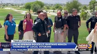 Palm Springs Police Lt. Gustavo Araiza honored by local veterans