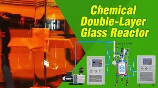 Chemical double layer glass reactor factory manufacturer #Shorts