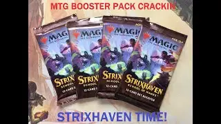 MTG STRIXHAVEN Time!  Opening 4 SET BOOSTER PACKS!