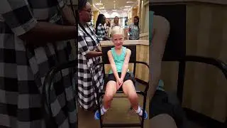 OUCH! Getting her ears pierced for the first time, brutal reaction with real tears! #omg #piercing #