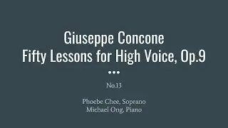 G.Concone 50, Op.9, No.13 (High Voice)