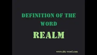 Definition of the word 