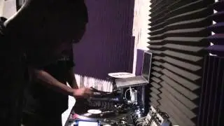 Seankev with child hood friend Dmc Champion Dj Percision in His studio.