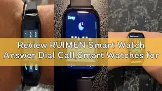 Review RUIMEN Smart Watch Answer Dial Call,Smart Watches for Women Men HD Touch Screen Fitness watch