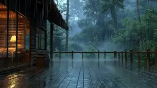 Gentle Forest Rainfall Sounds to Ease You into Sleep  Peaceful Night Rain for Deep Rest