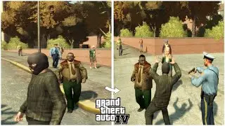 Cop Kills a Security Guard | GTA IV
