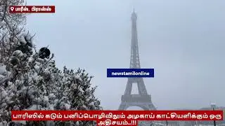 பாரிஸில் கடும் பனிப்பொழிவிலும் அழகாய் காட்சியளிக்கும் ஒரு அதிசயம் | Snow | Paris | Nature