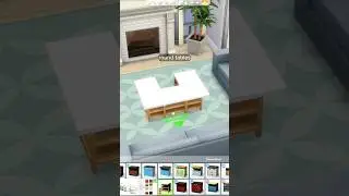 Living room Table Ideas (use counter??) in sims 4 #sims4shorts #sims4ideas #thesims4counter