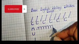 🖋 BASIC ENGLISH WRITING STROKES ||SCRIPT BEST HANDWRITING ❤️